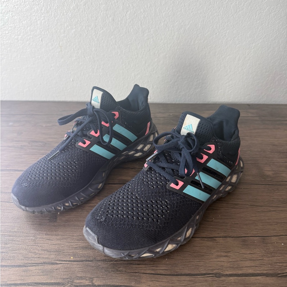 Women’s Dark Blue and Pink Athletic Shoes